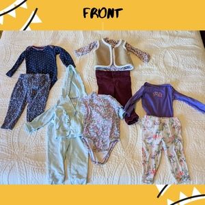Carter's Baby Girl Long Winter Outfits 12 months
